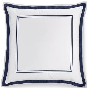 Hotel collection embroidered frame European sham cover Navy